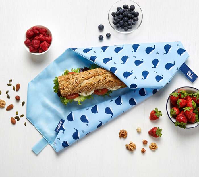 Boc'n'Roll sandwich wrapper Whales