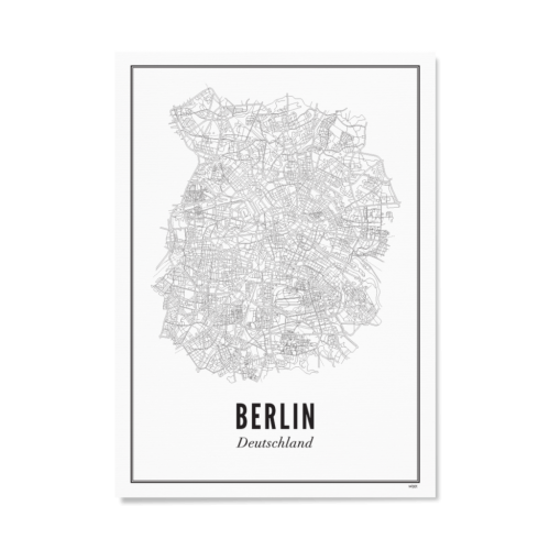 Wijck. print Berlin A4 Stad