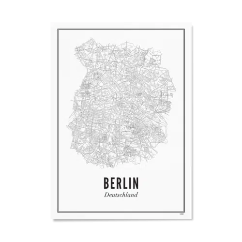 Wijck. print Berlin A4 Stad