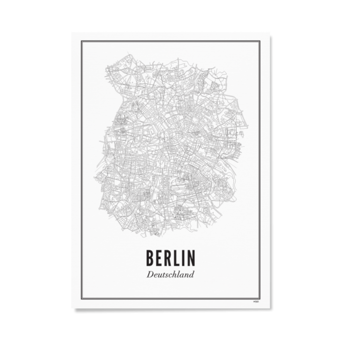 Wijck. print Berlin A4 Stad