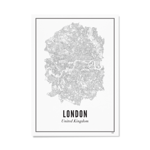 Wijck. print London A4 Stad