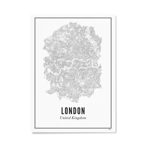 Wijck. print London A4 Stad