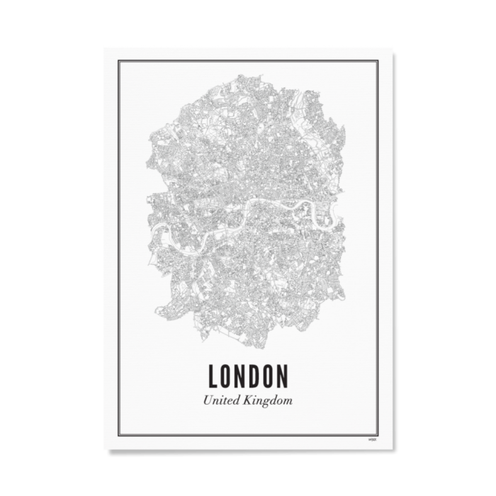 Wijck. print London A4 Stad