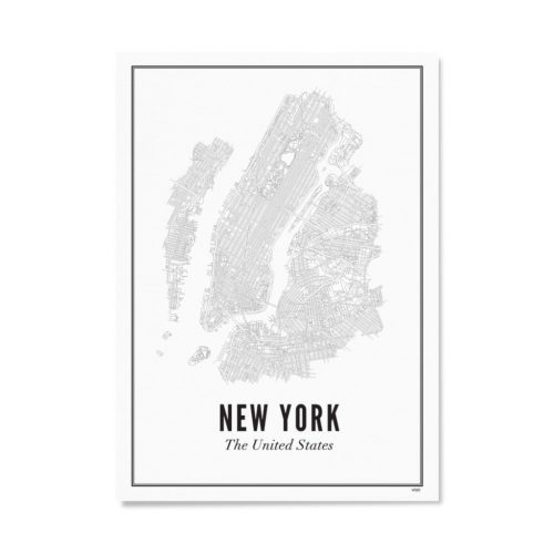 Wijck. print New York A4 Stad