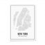 Wijck. print New York A4 Stad