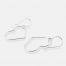 MHL earrings open hearts silver
