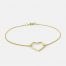 MHL bracelet open heart gold