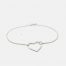 MHL bracelet open heart silver