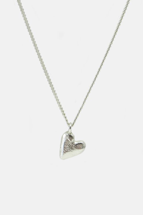 MHL necklace heart 1.2mm silver