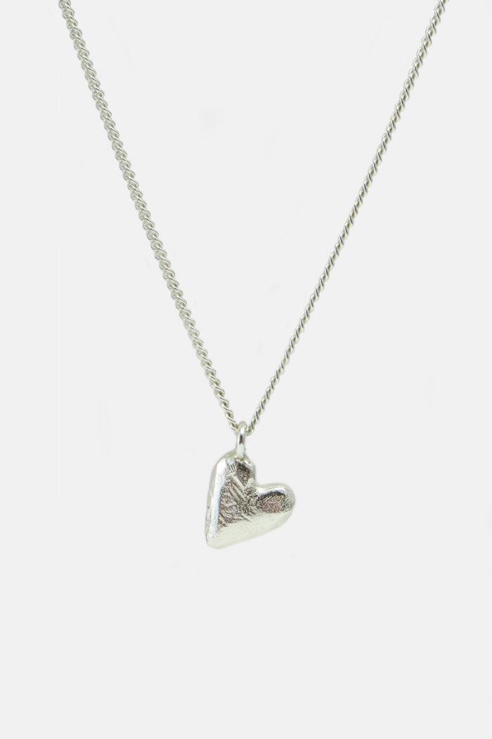 MHL necklace heart 1.2mm silver