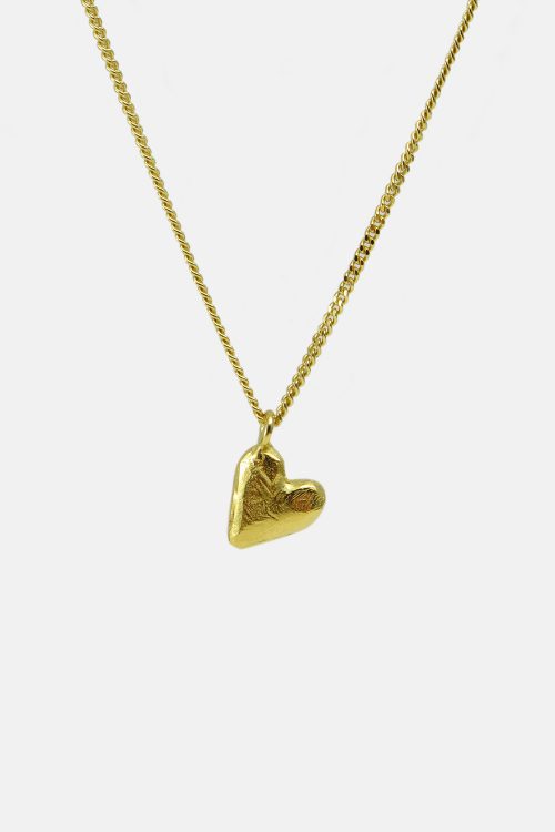 MHL necklace heart 1.2mm gold