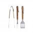 NV BBQ tools acacia set/3