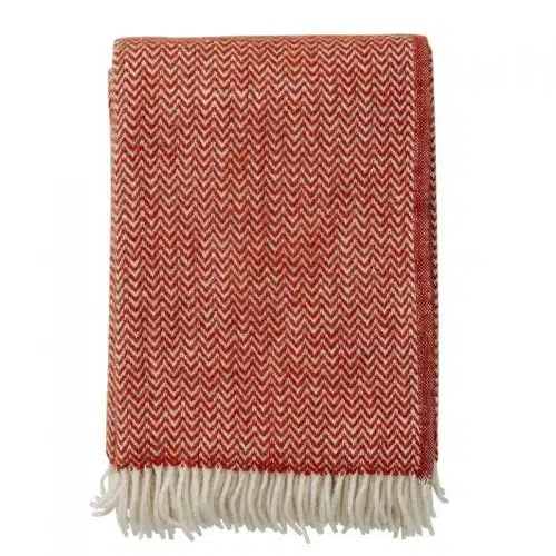Klippan plaid Chevron ruby red 1.3x2.0mt