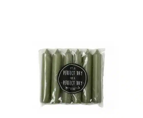 Dinerkaarsjes kort set/6 thijm12x2.1cm
