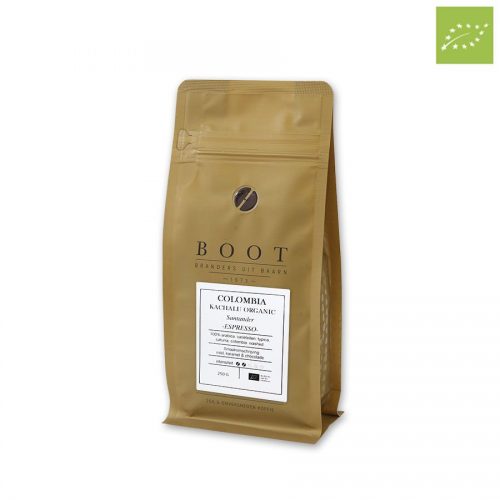 Boot koffie Colombia Espresso 250g organic