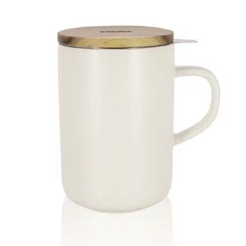 Ogo Tea Mug Juliet met filter wit