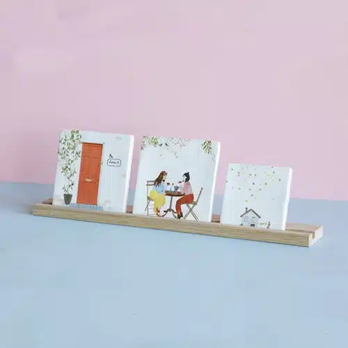 Storytiles Family houder eikenhout