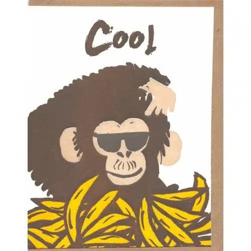 1973 Card dubbel + Birthday Monkey