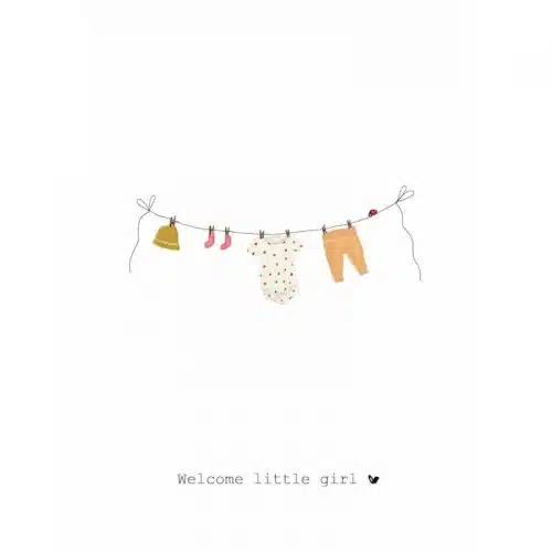 Kaart Welcome Little Girl