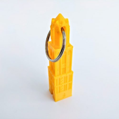 Domtoren Sleutelhanger 3D geel