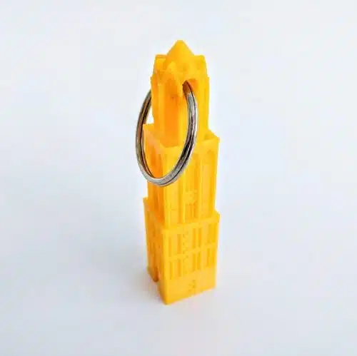 Domtoren Sleutelhanger 3D geel
