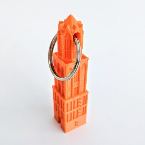 Domtoren Sleutelhanger 3D oranje