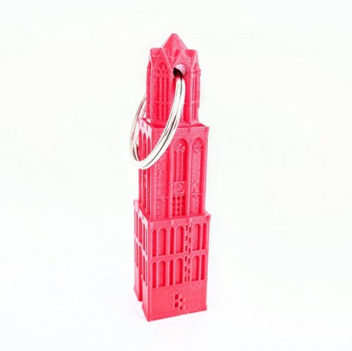 Domtoren Sleutelhanger 3D rood