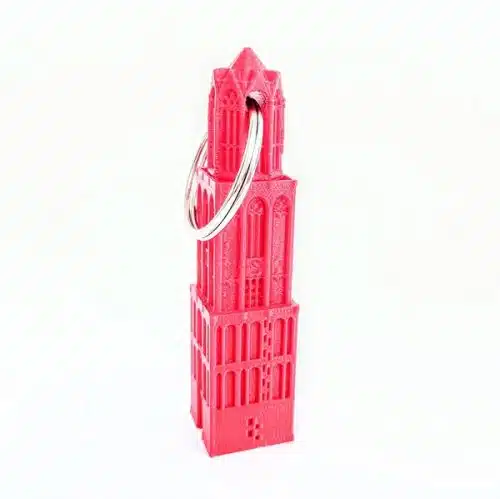 Domtoren Sleutelhanger 3D rood