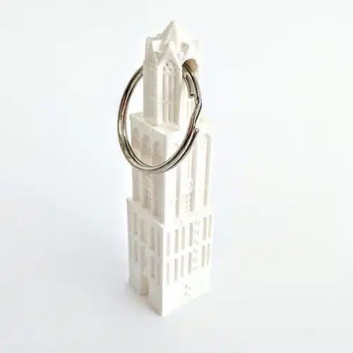 Domtoren Sleutelhanger 3D wit