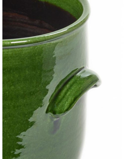 Serax Pot handles groen small 16cm