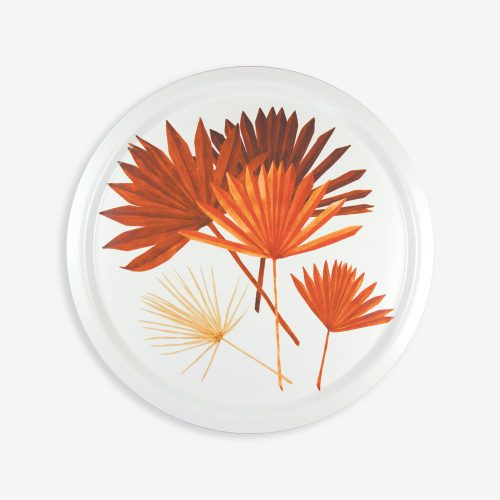 ATWTS Tray dry palm leaves round
