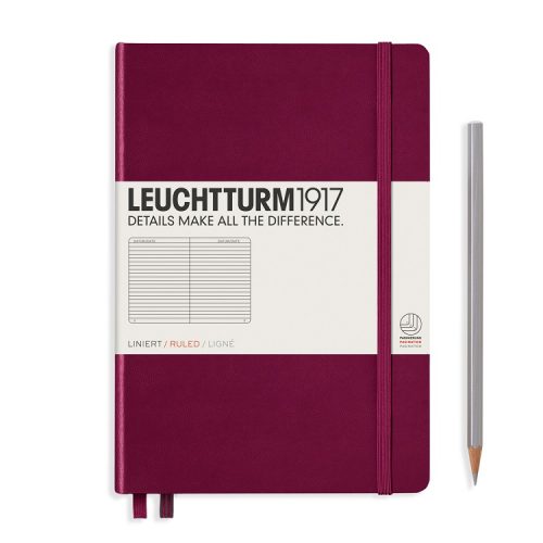 LT Notebook (A5) M/HC ruled port red