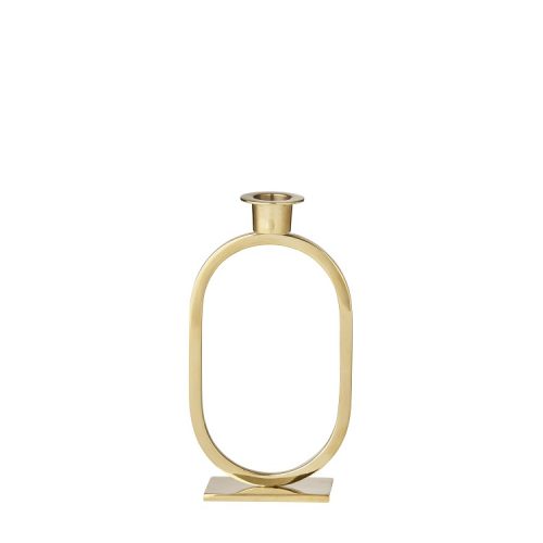 Candle Holder Metro Standing Ellipse Gold