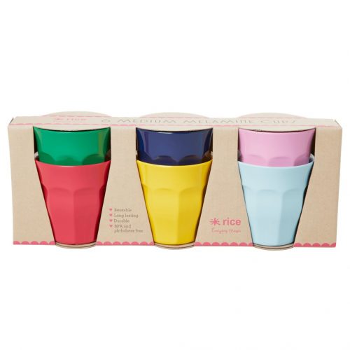 Rice cup set/6 kleuren ZSFAV