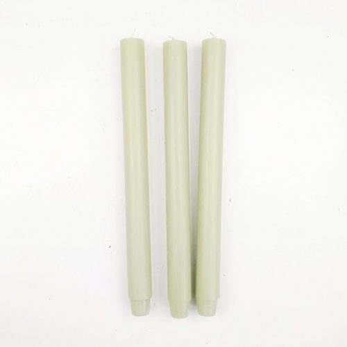 RL Set van 3 kaarsen 30cm khaki / licht groen