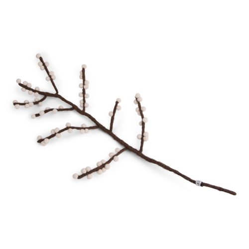 En Gry Felt branch with white berries