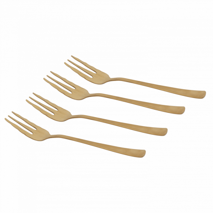 UNC Goodmorning Fork gold set/4 giftpack