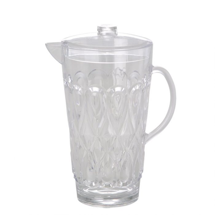 Rice acrylic jug Swirl clear
