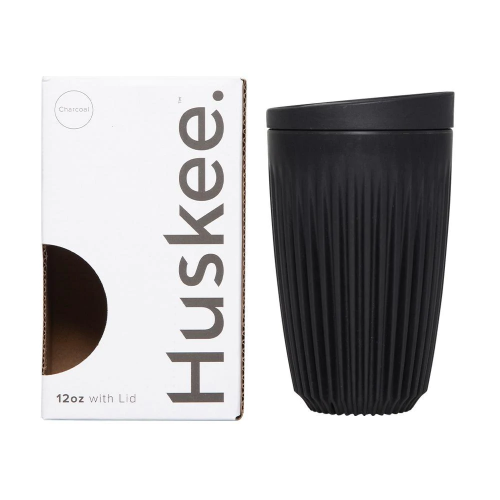 Huskee Cup & Lid 36cl Charcoal