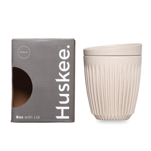 Huskee Cup & Lid 24cl Natural