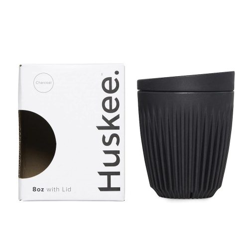 Huskee Cup & Lid 24cl Charcoal