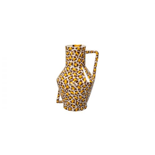RtS vase leopard handpainted small