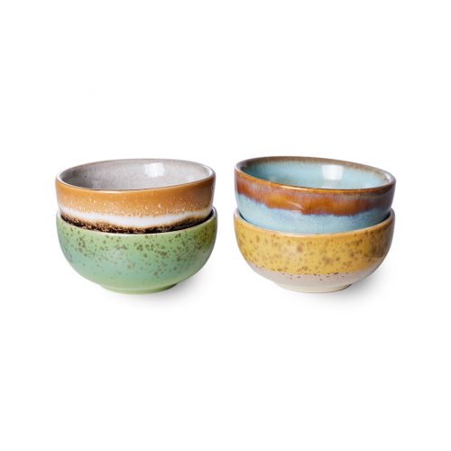 HK ceramic XS bowls Castor set/4