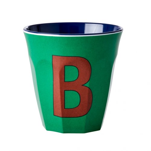 Rice cup M alfabet B blauw