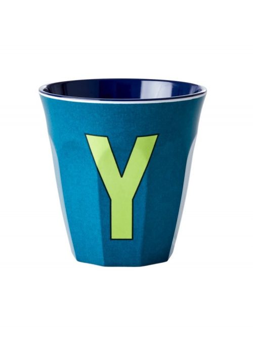 Rice cup M alfabet Y blauw