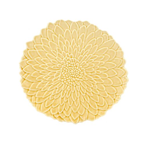 VV Bordallo bloom plate 34cm sahara yellow