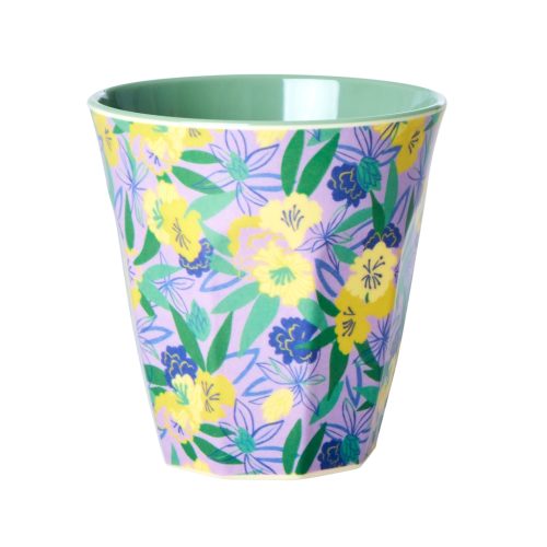Rice cup M Fancy Pansy Print
