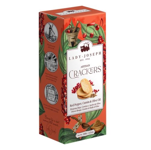 Lady Joseph Crackers RedPepper,Cumin,Olive Oil