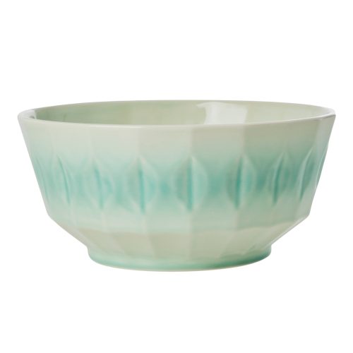 Rice ceramic salad bowl Aqua