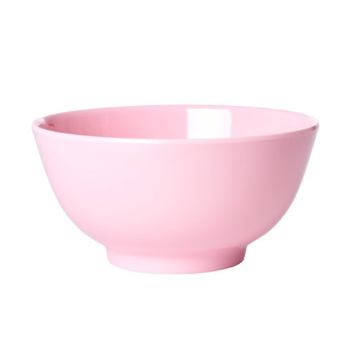 Rice melamine bowl medium Effen Soft Pink